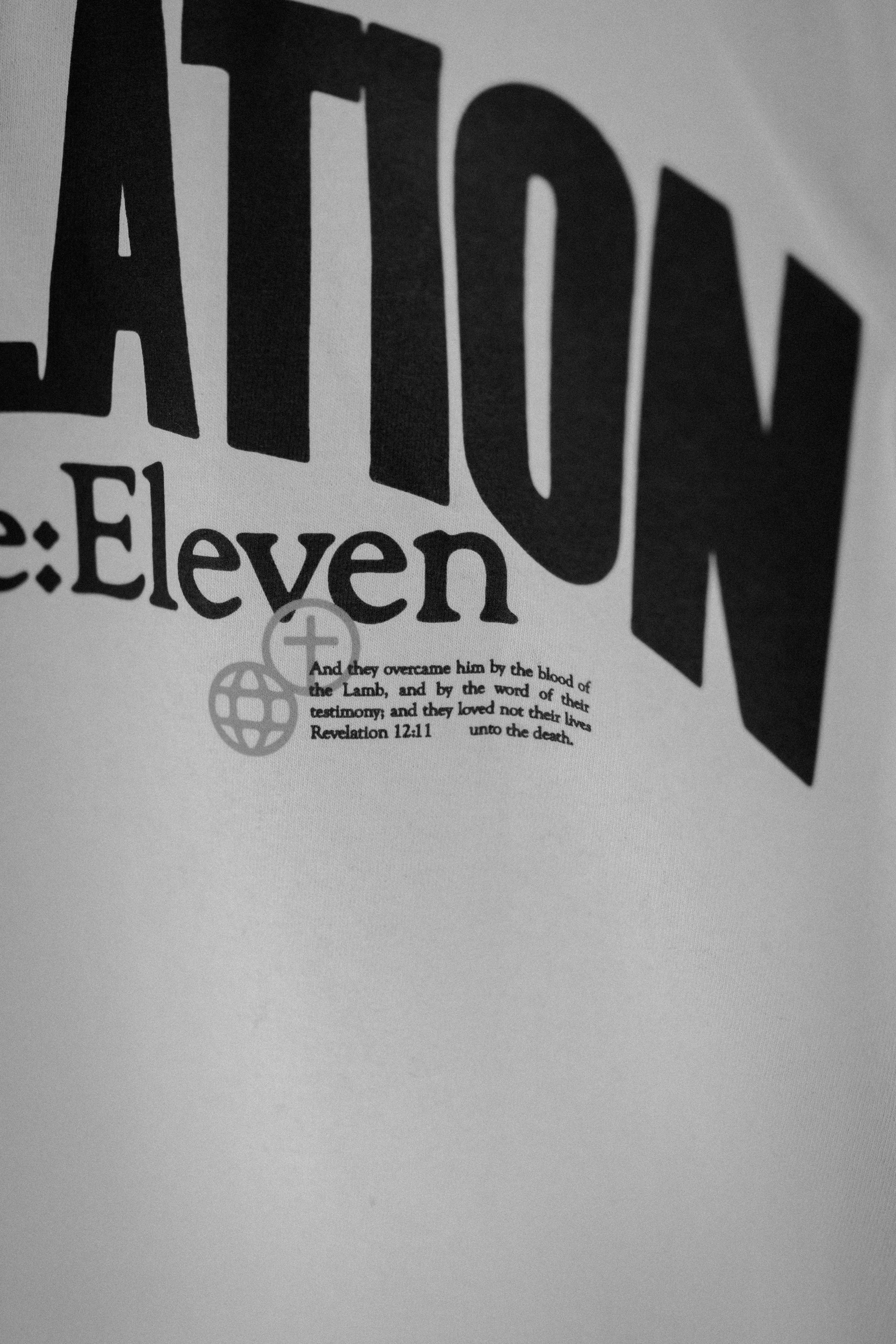 “Revelation 12:11” T-Shirt (White/Oatmeal)